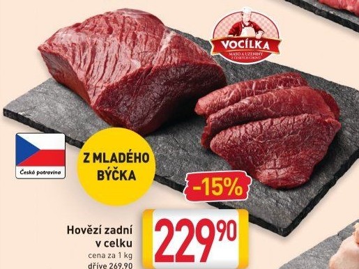 Hovězí zadní Vocílka