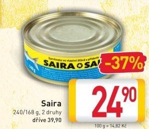 Konzervy Saira Sokra