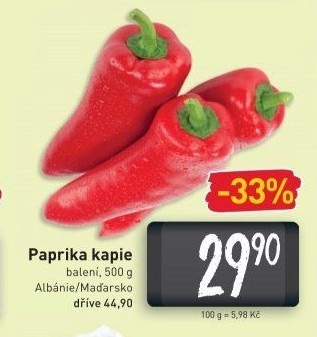 Paprika červená kapie