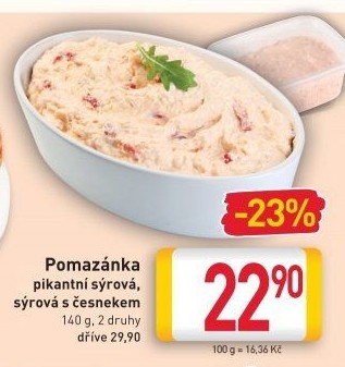 Pikantní sýrová pomazánka