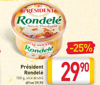 Sýr termizovaný Rondelé President