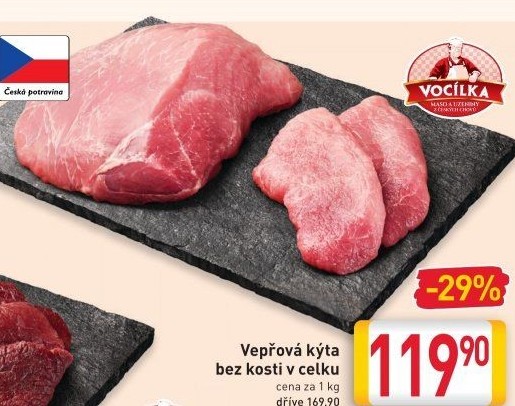 Vepřová kýta bez kosti Vocílka