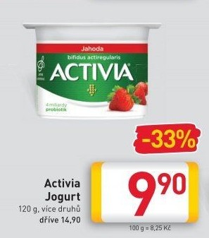 Jogurt ochucený Activia Danone