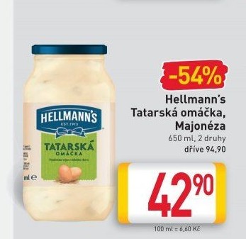 Tatarská omáčka Hellmann'