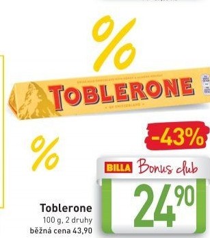 Čokoláda Toblerone
