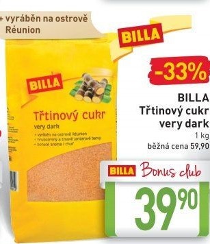 Třtinový cukr Very Dark Billa