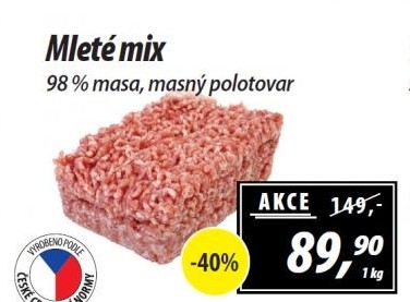 Mleté maso mix