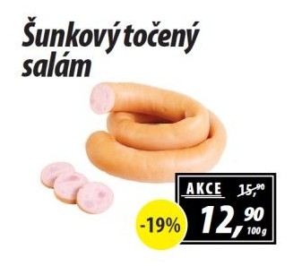 Salám šunkový točený