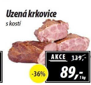 Uzená krkovice s kostí