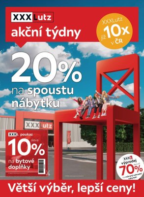 akční leták XXXLutz 2.8.2021-15.8.2021