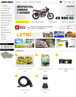 akční leták Auto Kelly 3.8.2021-9.8.2021