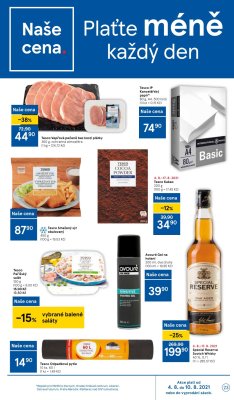 akční leták Tesco 4.8.2021-10.8.2021
