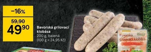 Bavorská grilovací klobása Ponnath