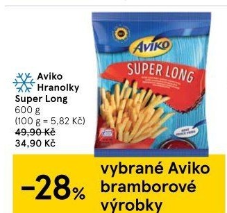Hranolky mražené Super Long Aviko