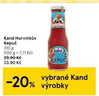 Kečup dětský Kepuč Kand