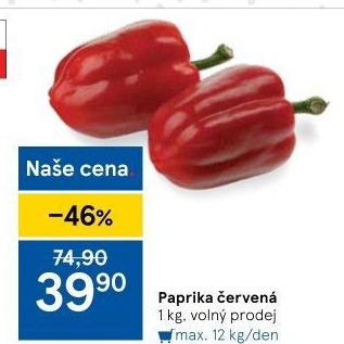 Paprika červená