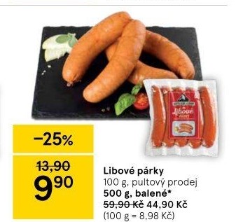 Párky libové