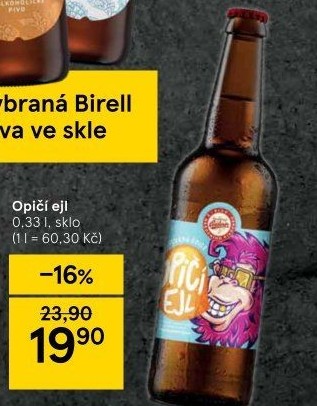 Pivo Opičí Ejl Budweiser Budvar