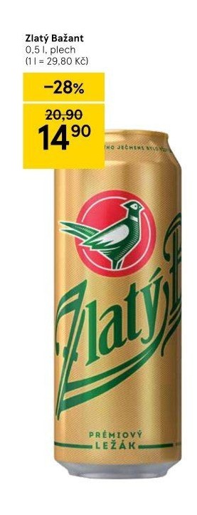 Pivo Zlatý Bažant