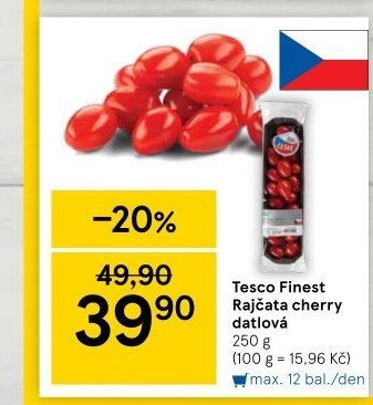Rajčata cherry Tesco Finest