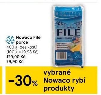 Rybí filé bez kosti mražené Nowaco