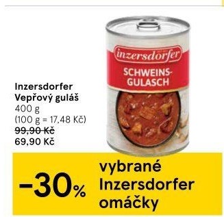 Vepřový guláš Inzersdorfer - konzerva