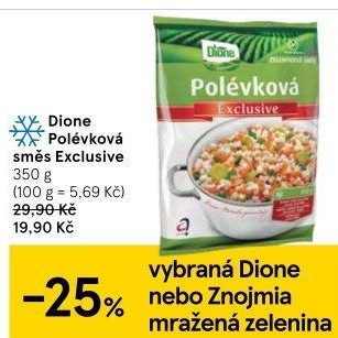 Zeleninová polévková směs mražená Exclusive Dione