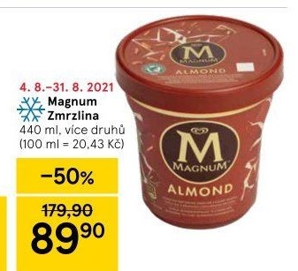 Zmrzlina v kelímku Magnum Algida