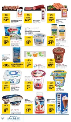 akční leták Tesco 4.8.2021-10.8.2021