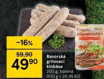 Bavorská grilovací klobása Ponnath