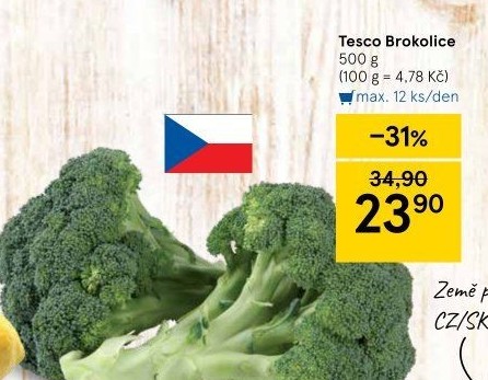 Brokolice Tesco