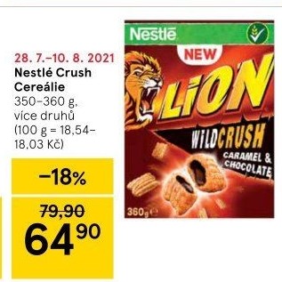 Cereálie Crush Nestlé