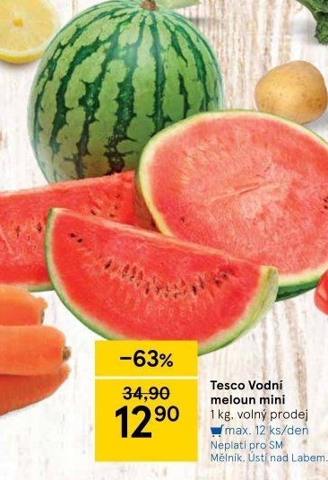 Meloun vodní Tesco