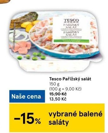 Pařížský salát Tesco