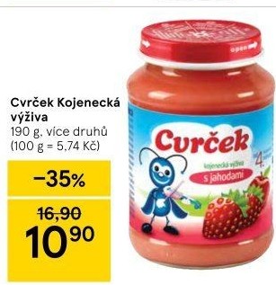 Přesnídávka ovocná Cvrček