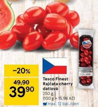 Rajčata cherry Tesco Finest