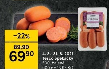 Špekáčky Tesco