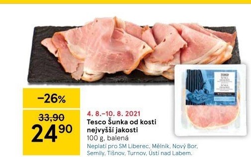 Šunka od kosti nejvyšší jakosti Tesco