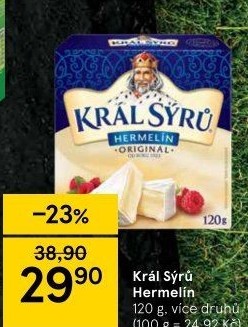 Sýr Hermelín Král sýrů