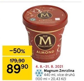 Zmrzlina v kelímku Magnum Algida