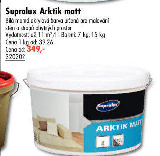 Interiérová barva Supralux Arktik