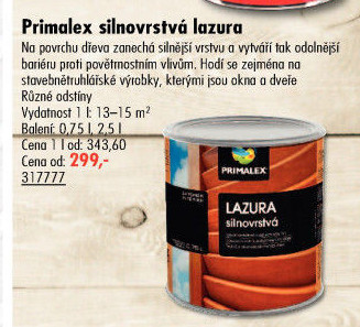 Lazura na dřevo Primalex