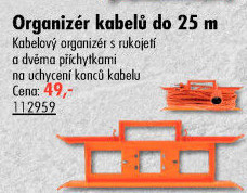 Organizer kabelů