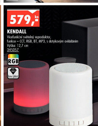 Stolní LED svítidlo s reproduktorem Kendall Rabalux