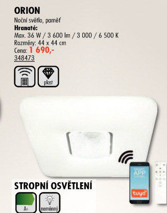Stropní LED svítidlo Orion Top Light