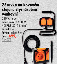Zásuvka venkovní Retlux