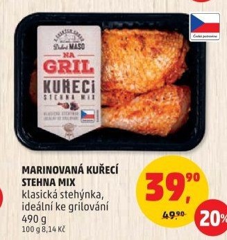 Kuřecí stehna mix Na gril Penny