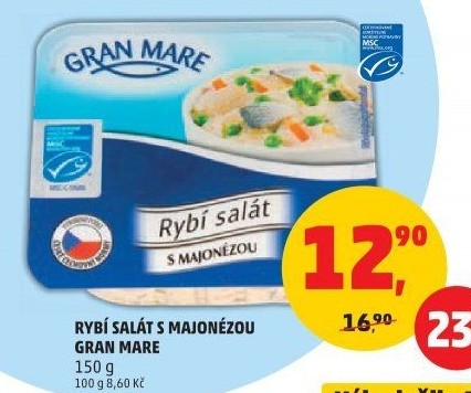 Rybí salát s majonézou Gran Mare