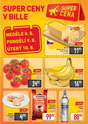 akční leták BILLA 4.8.2021-10.8.2021