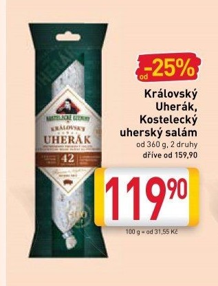 Salám Uherák královský Kostelecké uzeniny